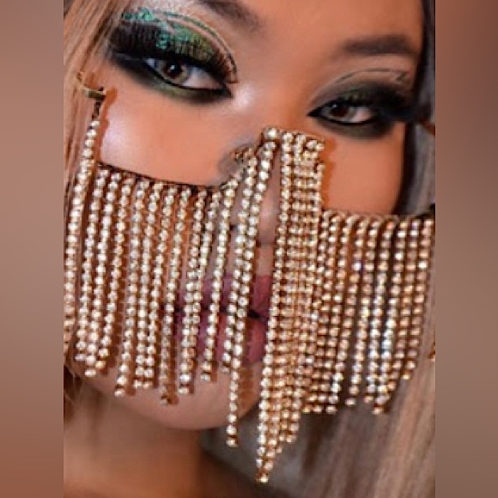 Rhinestone Decor glasses frame